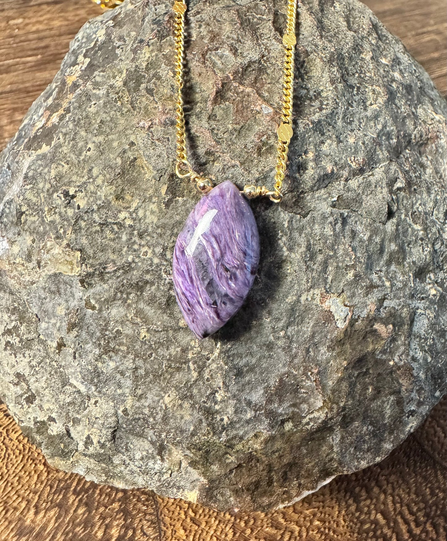 Charoite Pendant Necklace