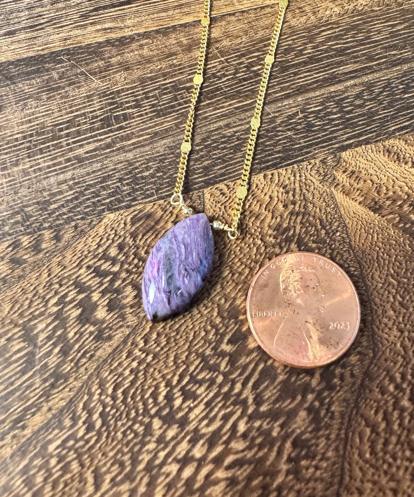 Charoite Pendant Necklace
