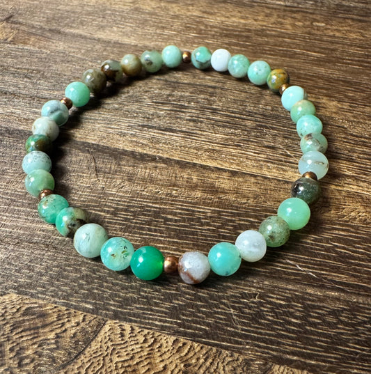 Australian Chrysoprase Stretchy Bracelet