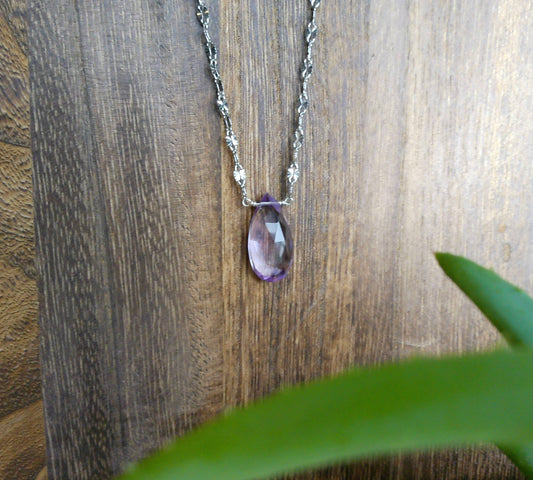 Amethyst Pendant Necklace