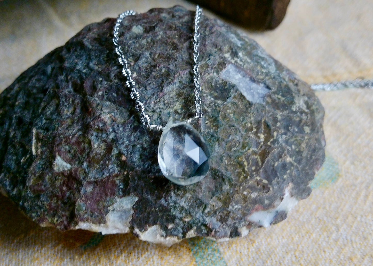 Clear Quartz Pendant Necklace