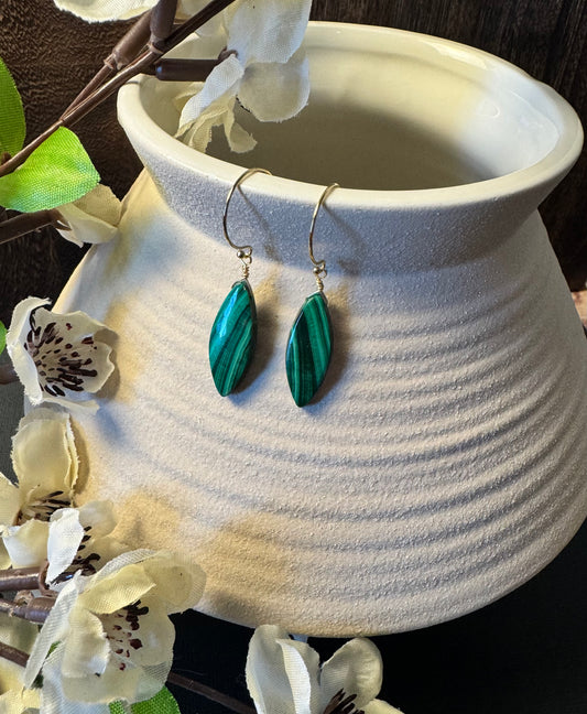 Malachite Earrings