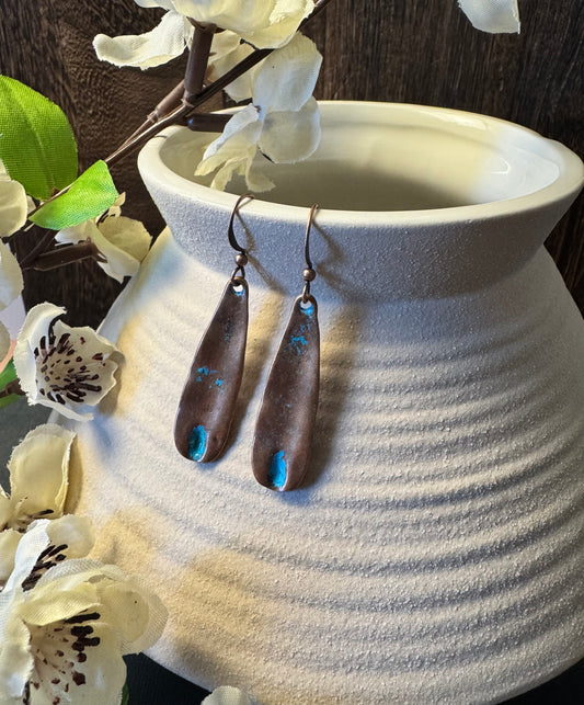 Rustic Copper Earrings