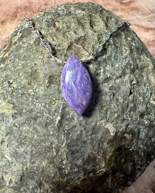 Charoite Pendant Necklace